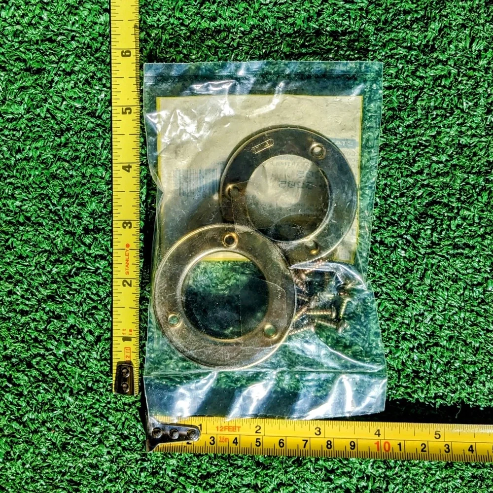 Stanley DP19-3205 Steel/Satin Brass Finish/Closet Pole Sockets 2.5